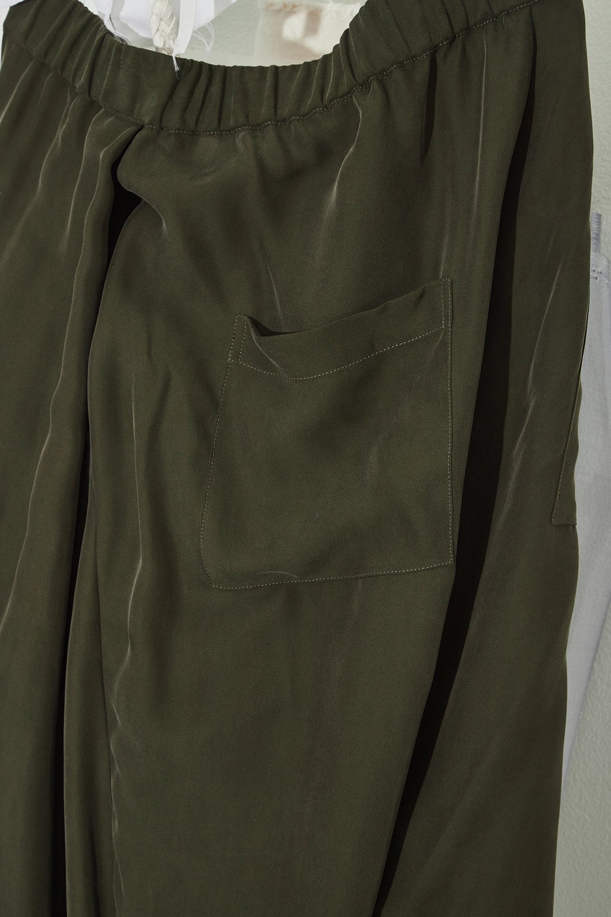 Pleated Wide Leg Pants Khaki