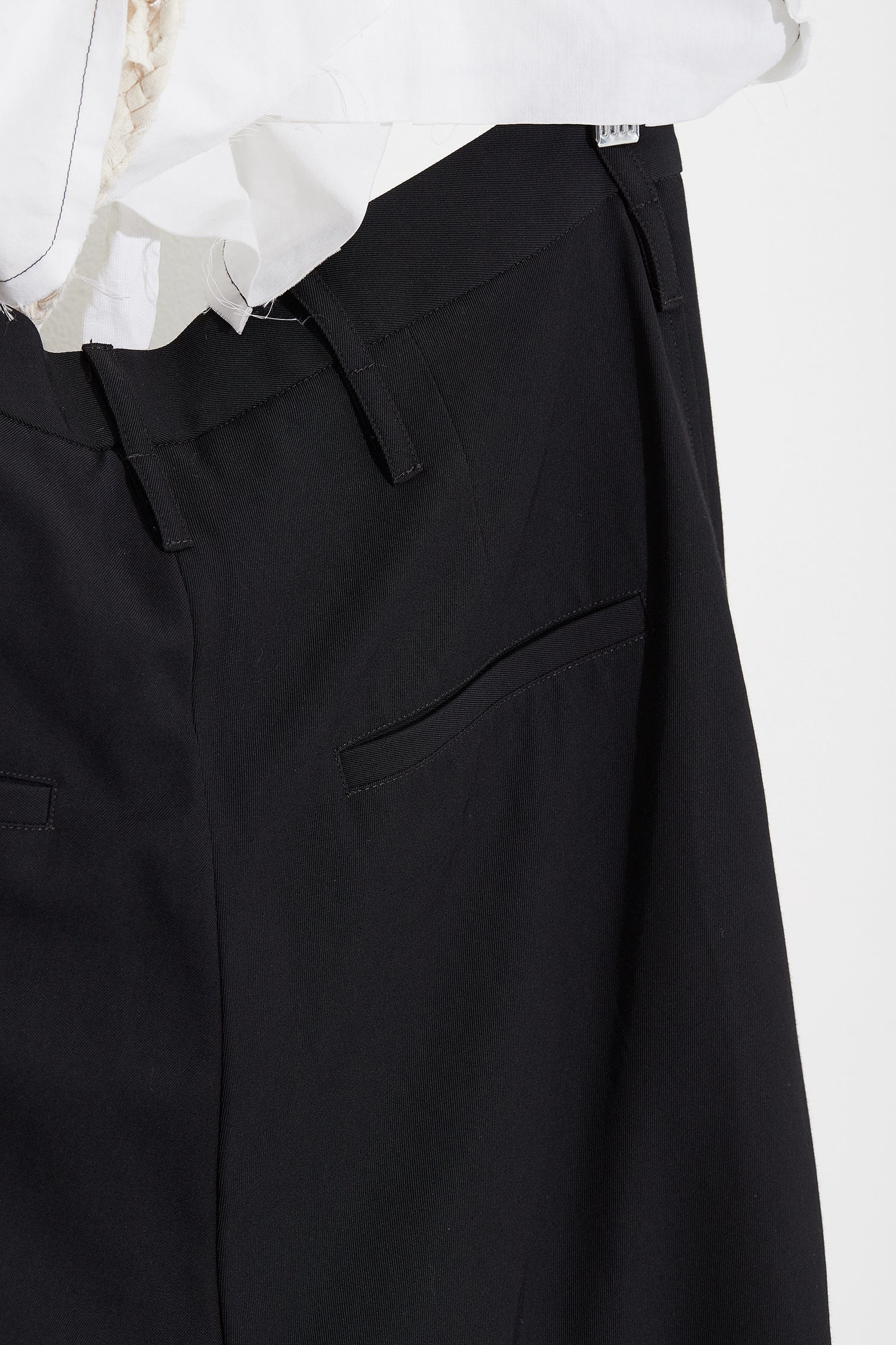 Tailored Pleat Front Shorts Black