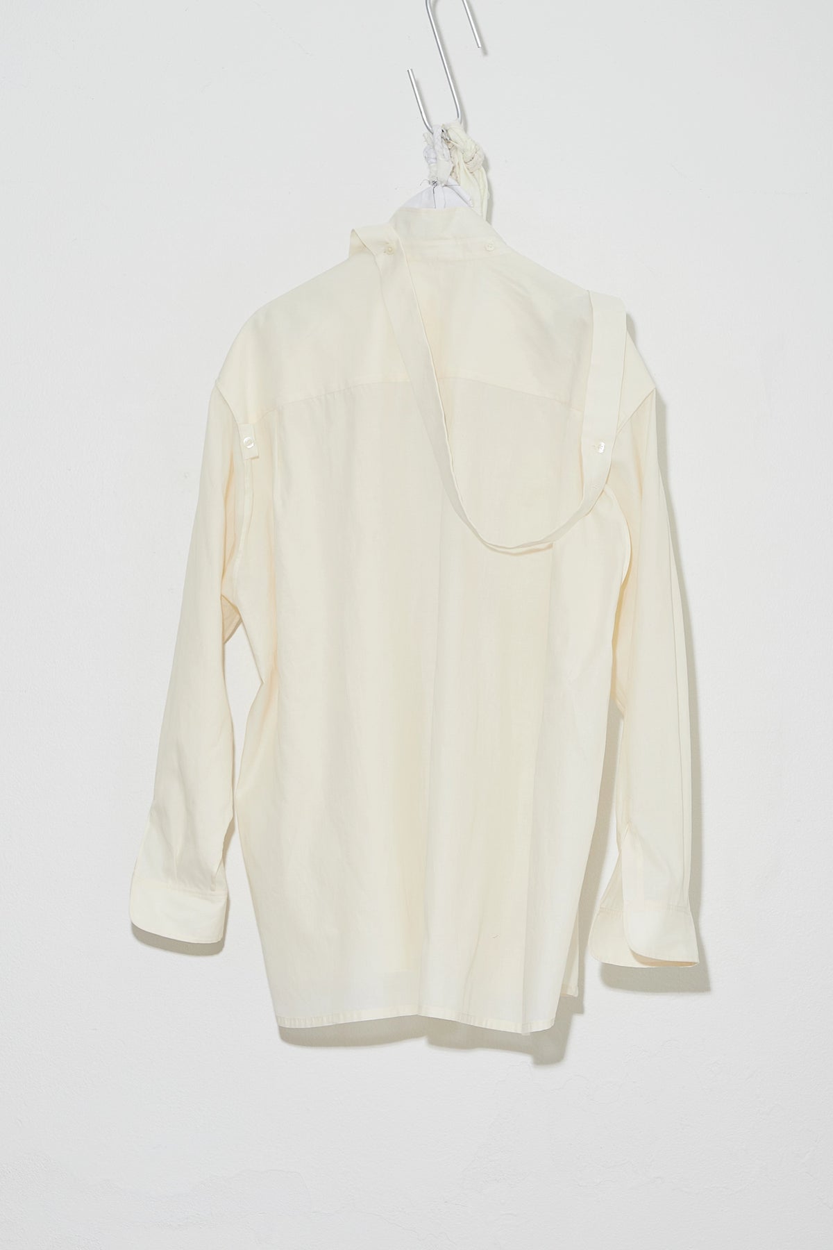 Oversized Collared Shirt with tie Oat