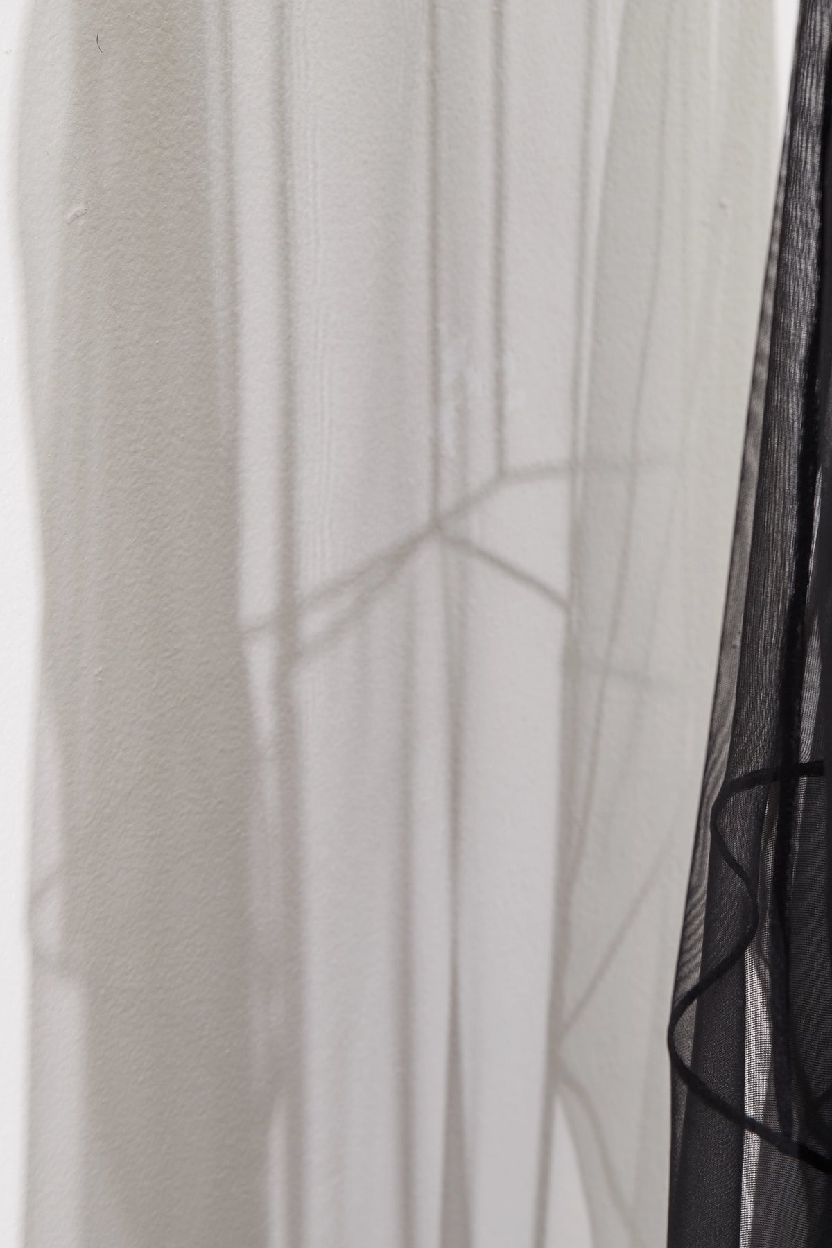 Panelled Silk Mesh Dress Black