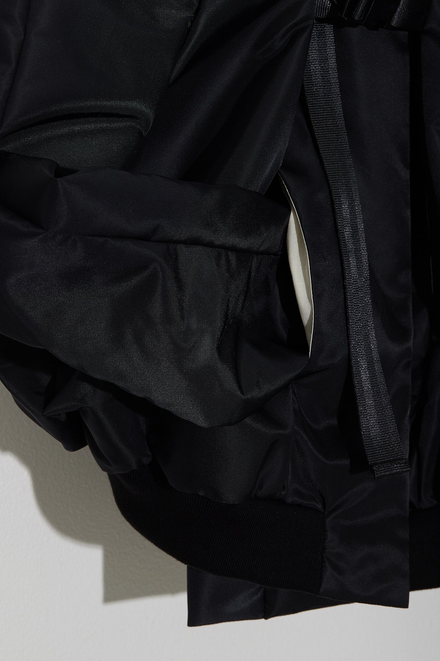Nylon Bomber Black