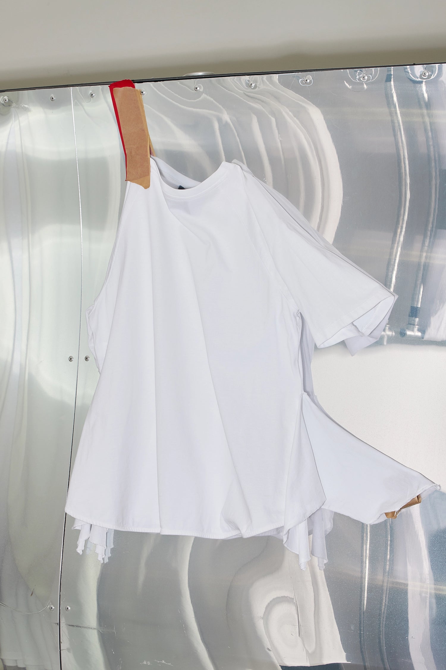 White Flare Hem T-Shirt