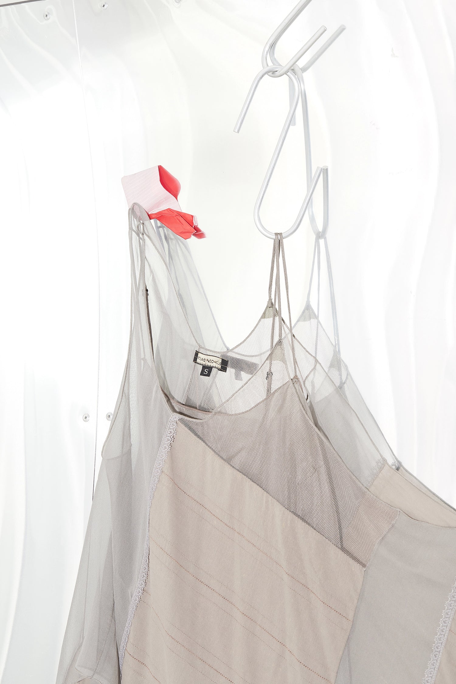Two piece bias patchwork camisole top