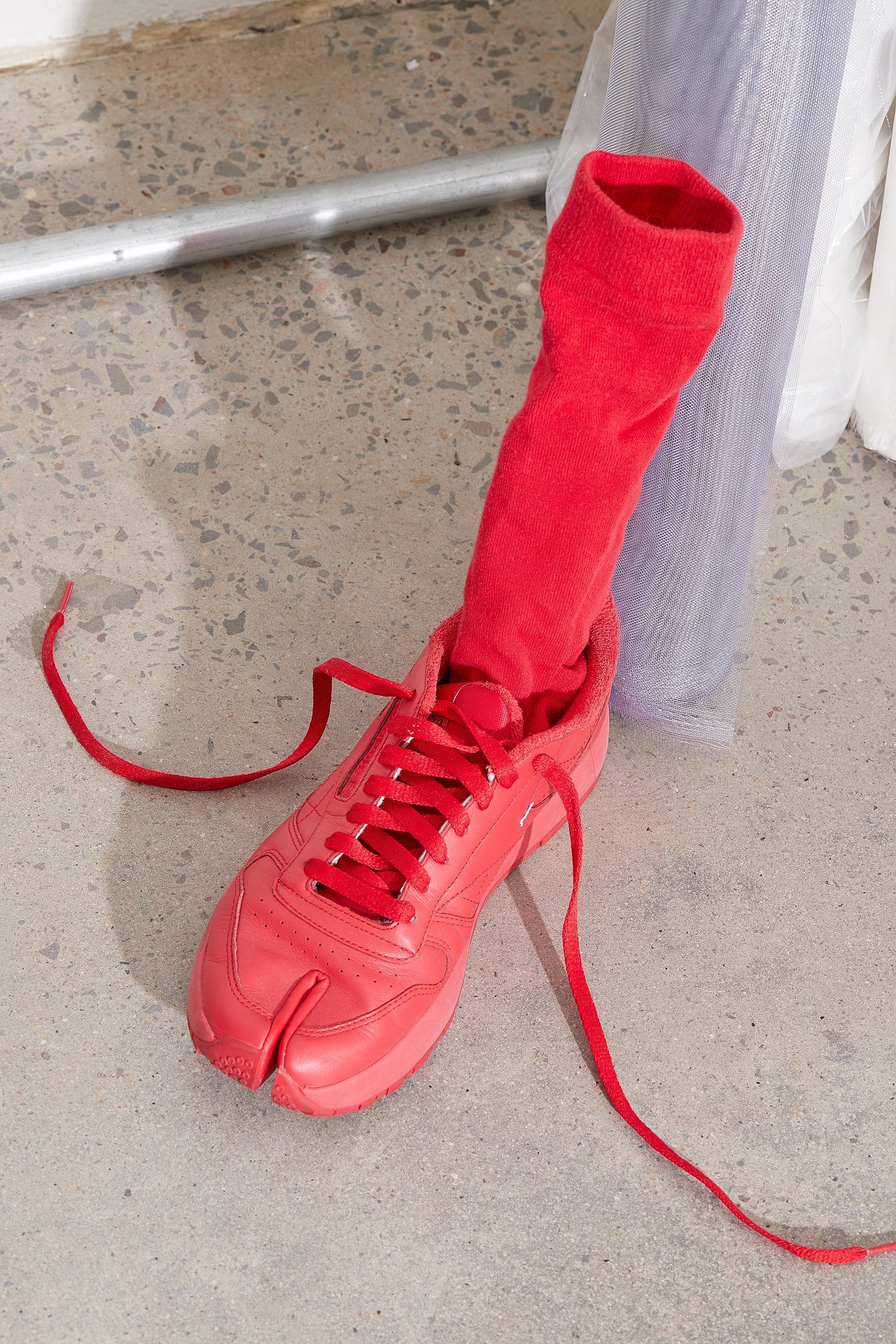 Tabi sneakers with socks