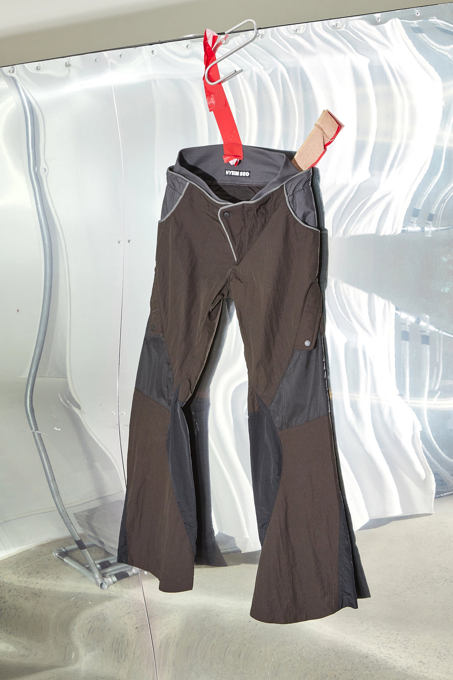 Motorcycle flare legged pants