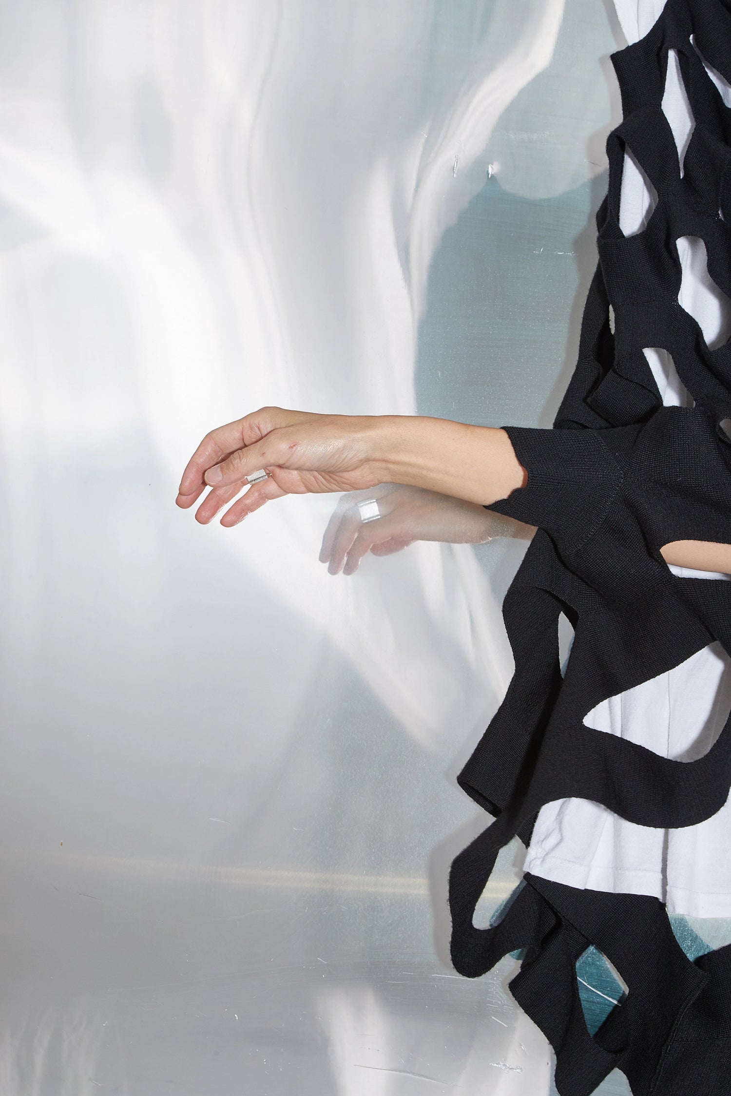 Knit cape