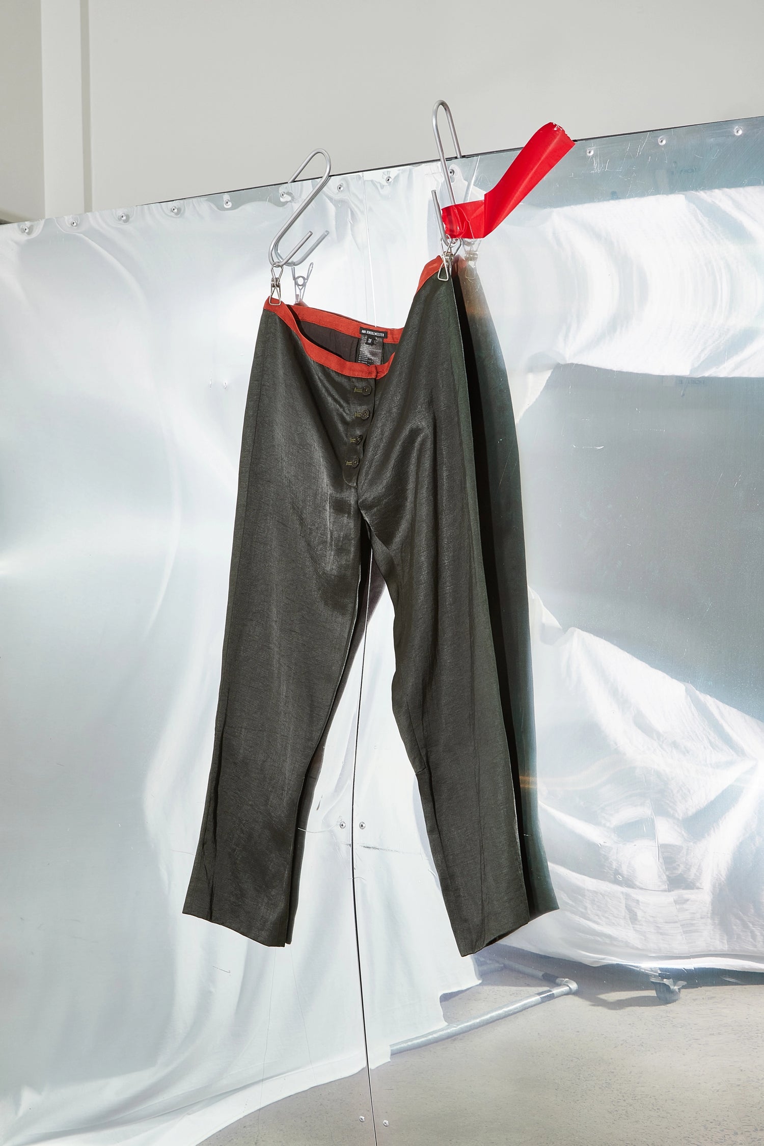 Cropped Button Fly Pants