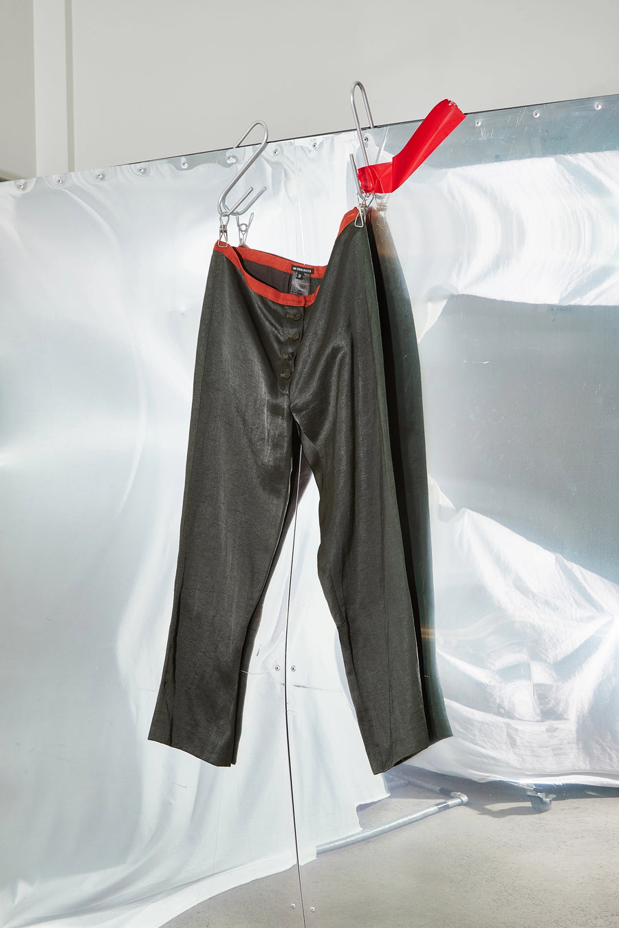 Cropped Button Fly Pants