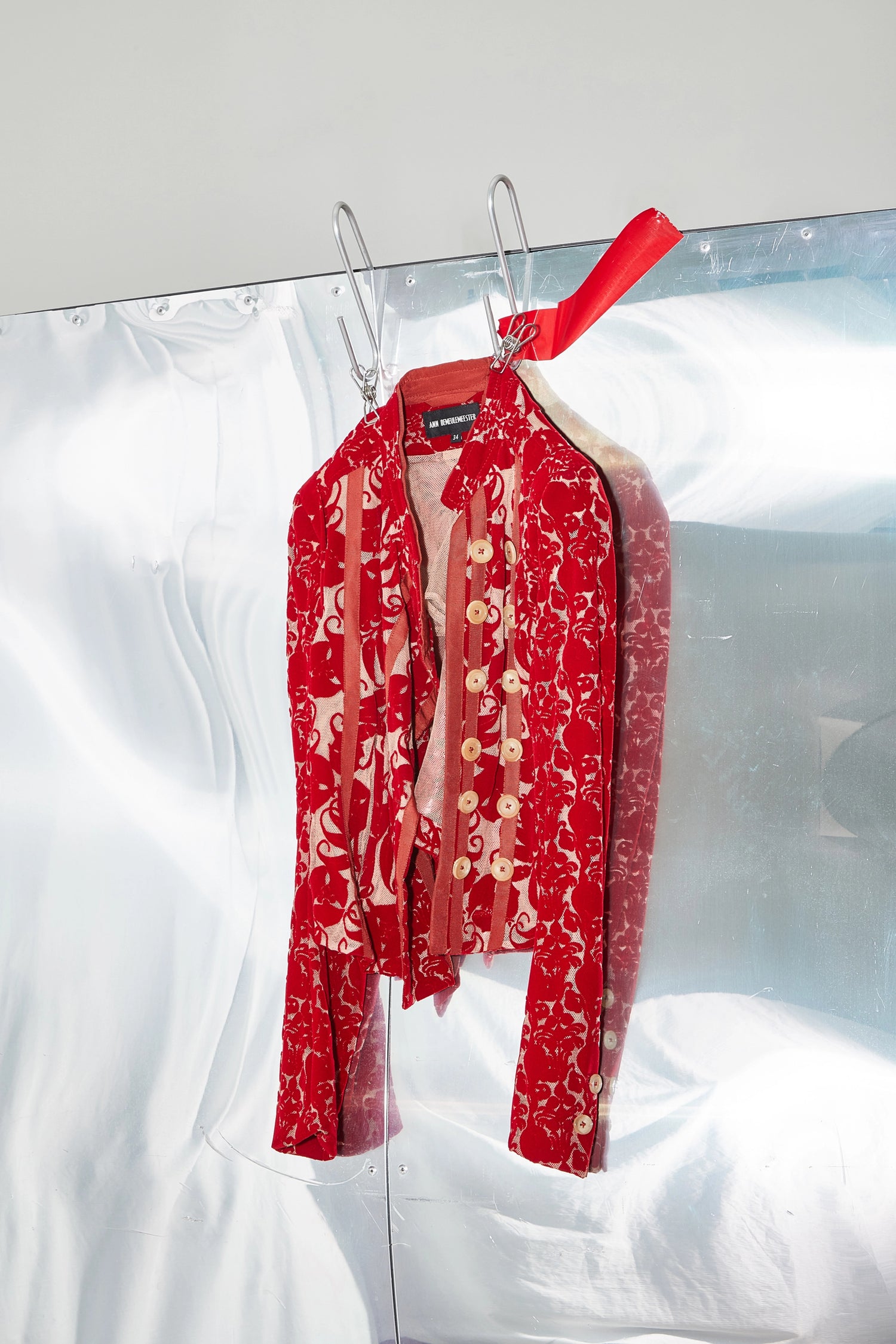 Devoré floral brocade jacket