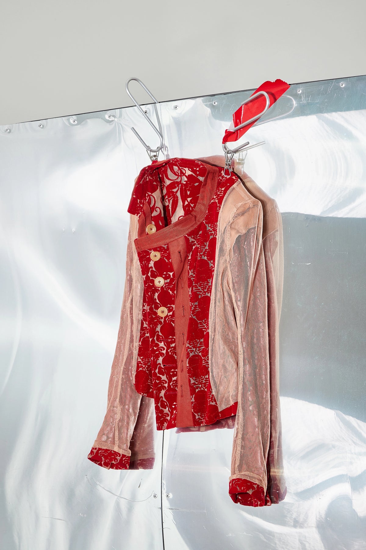 Devoré floral brocade jacket