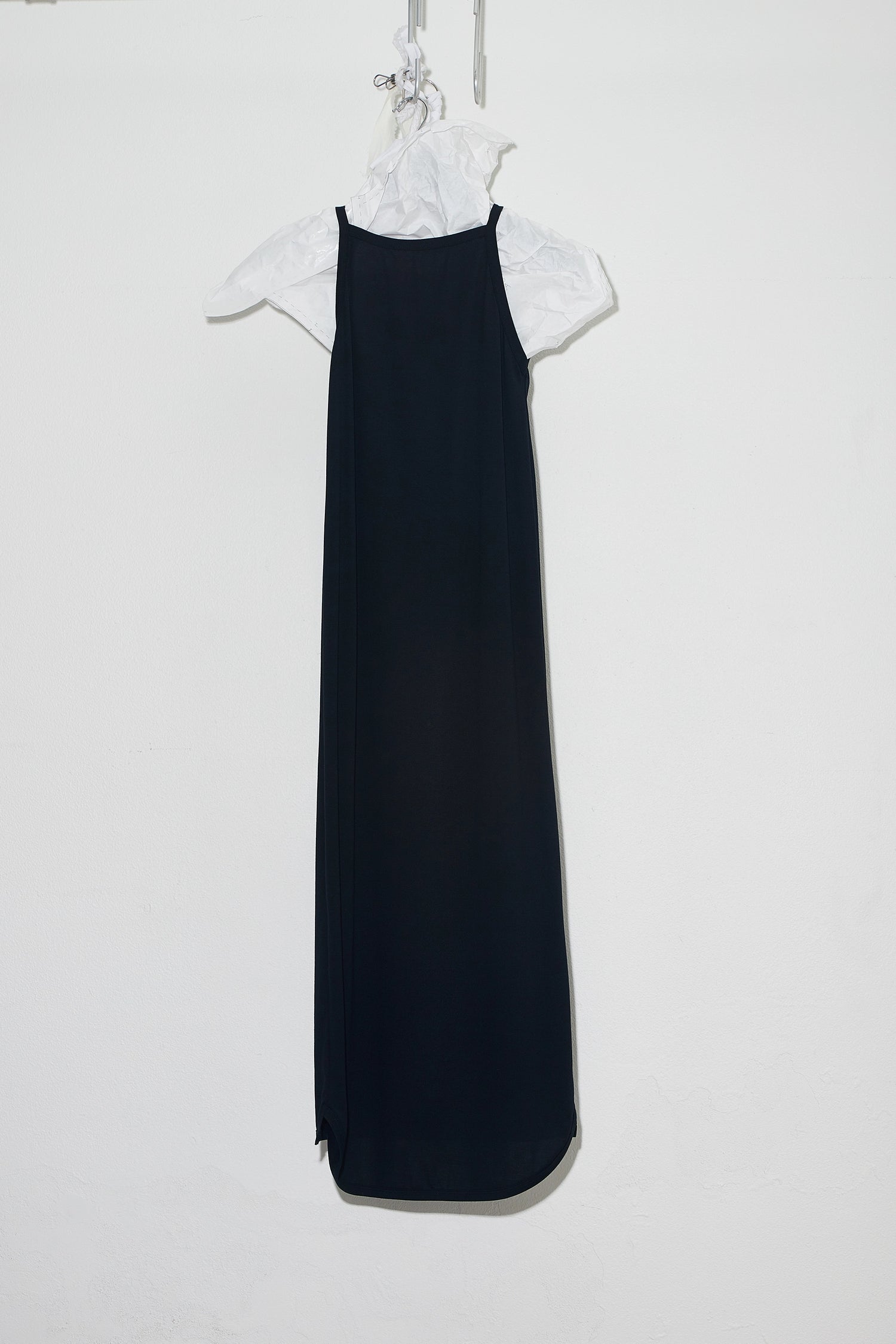 Chine singlet dress Black single jersey
