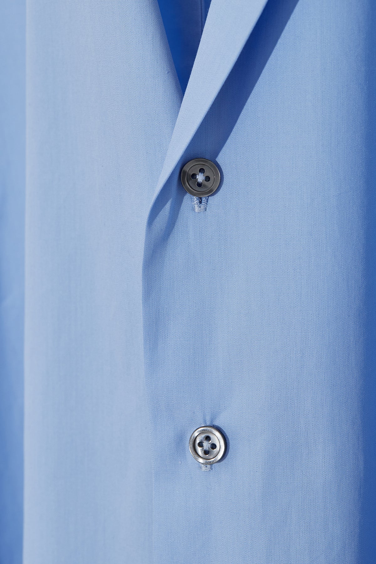 Oversized Collared Shirt with tie Blue